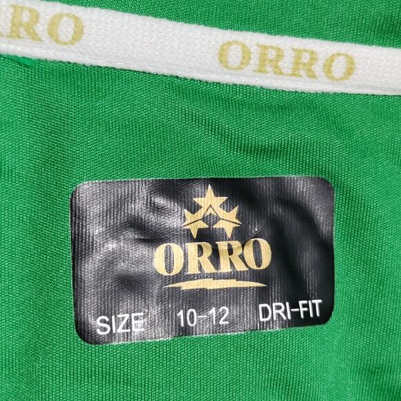 Orro Jamaica Football Club Youth 10-12 Unisex Dri-Fit Jersey Shirt Green Yellow - Picture 9 of 15